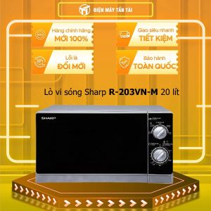 [MỚI 100%] R-203VN-M - Lò vi sóng Sharp R-203VN-M 20 lít - Tích hợp đa chức năng Bảng điều khiển cơ 5 mức công suất - Giao hàng miễn phí HCM
