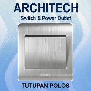 ARCHITECH Platinum B9-P01 Sakelar - Saklar / Blank Plat Silver