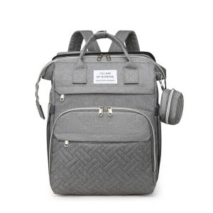 TAS BAYI 6035 - DIAPER BAG 2 in 1 + KASUR “Y.A.M.S TIKAR” TAS TRAVEL DIAPER MULTIFUNGSI BAYI NAPPY BAG - D