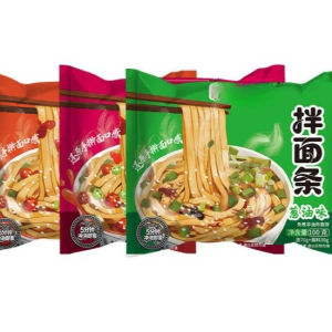Stir fried Noodles with Scallion Oil Red Oil Chopped Pepper No Cooking Instant Noodles 100g * 5   拌面条