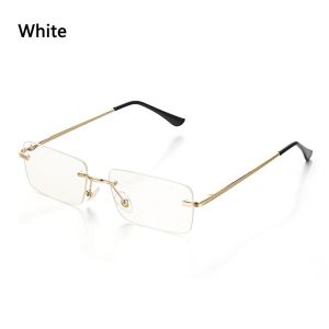 YESMILE Luxury Design Small Eyeglasses Retro Gradient Glasses Women Vintage Sunglasses Sun Glasses Rectangle Rimless