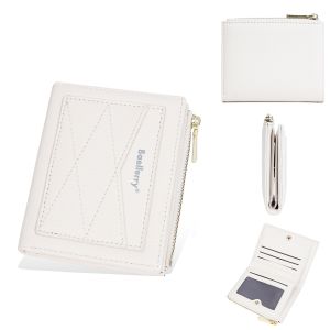 Baellerry Lady Business Purse Lychee Pattern Card Purse Zipper pocket purse fashion quilted purse woman