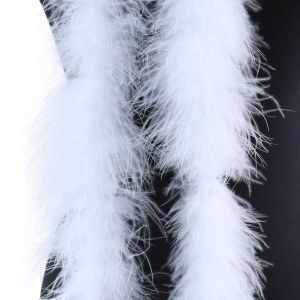 2M Feather Boa Strip For Christmas Tree Fluffy Feather On Ribbon Craft Costume Fancy Dress Wedding Party Decoration Apparel Sewing & Fabric
