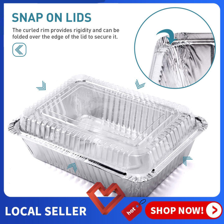 Aluminum loaf pans with lids best sale