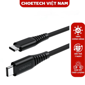 Cáp sạc nhanh PD3.1 Type C to Type C 240W Choetech XCC-1051 dài 1.8M