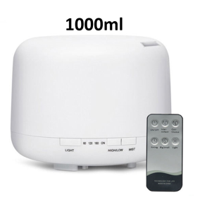1000ML Ultrasonic Humidifier Large Capacity Aromatherapy with Remote and LED Light