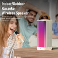Orashare BS10 Wireless Karaoke Bluetooth Speaker With Dual Microphone 360° Stereo Sound  Bluetooth 5.3 Speaker With RGB Light Home Karaoke Set For Party 4000mAh Battery Speaker Outdoor/ Indoor. 