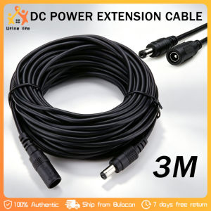 3M DC Power Extension Cable Jack Socket Male Plug for Cctv Camera TP-Link TAPO DC Power Extension Cable DC Extension Cable CCTV Power Cord