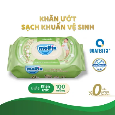 [GIFT] Khăn ướt Sạch khuẩn Molfix gói 100 miếng