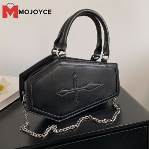 Mojoyce thời trang đeo chéo bằng da PU Túi đeo vai dành cho nữ với Casual Quan Tài hình dạng và dây đeo điều chỉnh được cho dễ dàng mang theo