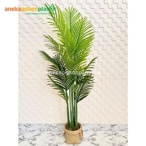 Pohon Palem Artificial Pohon Palem T150 Cover Pot Anyaman Purun Pajangan Cafe