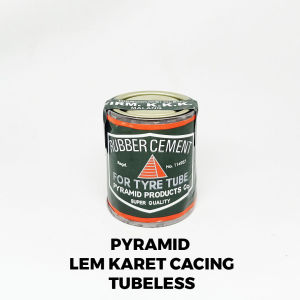 PYRAMID Rubber Cement Lem Karet Cacing Tubeless Karet Tambal Tip Top Pyramid Tambal Ban Dalam Sepeda Dan Motor 90gr