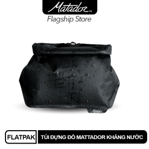 Túi FlatPak Matador đựng vật dụng vệ sinh FlatPak Waterproff Toiletry Case chống nước chống thủng thiết kế dây gài chắc chắn chất liệu Nylon ripstop 30D Cordura®  chống mài mòn_ Hàng chính hãng