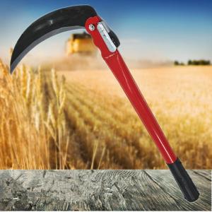 Steel Grass Sickle Scythe Folding Handle Gardening Farming 420MM Tool