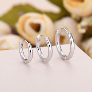 Silver Gallery Genuine 925 Italy Silver EQ075 (Loop Earring)