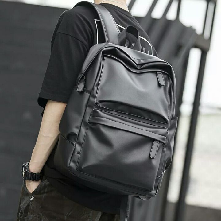 TAS RANSEL PRIA KULIT TEBAL TAS GAYA KOREA TREND BACKPACK FASHION TAS