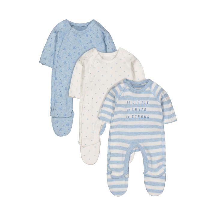 Mothercare Premature Baby Sleepsuits Pack 100% Cotton