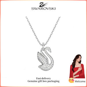 ♈ Swarovski ♈ Dây chuyền thời trang nữ Bạc S925 Thiên nga nhỏ đính kim cương trắng Vòng cổ mặt hình thiên nga biểu tượng Swarovski Quà tặng Ngày lễ tình nhân Quà tặng sinh nhật