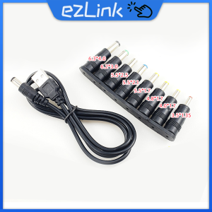 1Set USB Jack Charging Cord Plug Connector 3.5mm With 8 Heads USB To Universal DC Power Cable