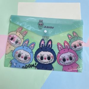 💐 แฟ้มพลาสติกใส โปร่งแสง กันน้ำ ลาย Monster ใส่เอกสาร มีกระดุมปิด ขนาด 23.5×33 cm ( ขนาด a4 )