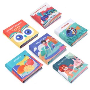 Kissdora Early Education Cloth Books for Babies with Rustle Sound Baby Book
