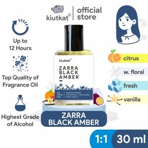 ZARRA BLACK AMBER by LUZI - Parfum Wanita Original Isi 30ml | Searah ZARRA - BLACK AMBER