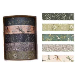 Retro Decorative Tape Forests Plant Print Paper Tape Crafting Tape Washis Tape Masking Tape Scrapbooking Supplies
