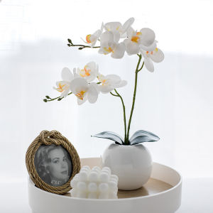 Artificial Butterfly Orchid Flower Home Wedding Decoration Simulation Orchid Flower Pot