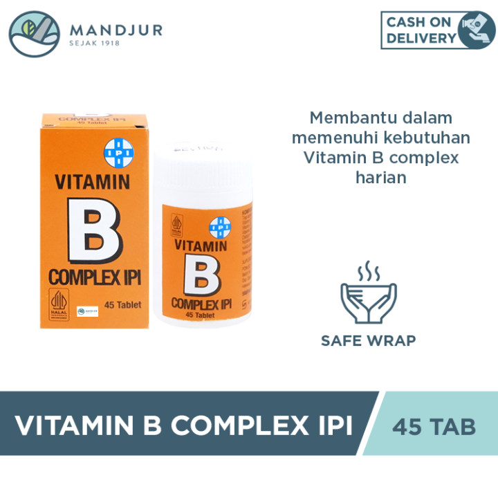 IPI Vitamin B Complex 45 Tablet - Memelihara Kesehatan Tubuh | Lazada ...