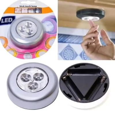 Đèn LED Dán Tường Phòng Ở 3 Bóng (Tròn) và Đèn Usb 1W Mini (Trắng/ Vàng) giao ngẫu nhiên