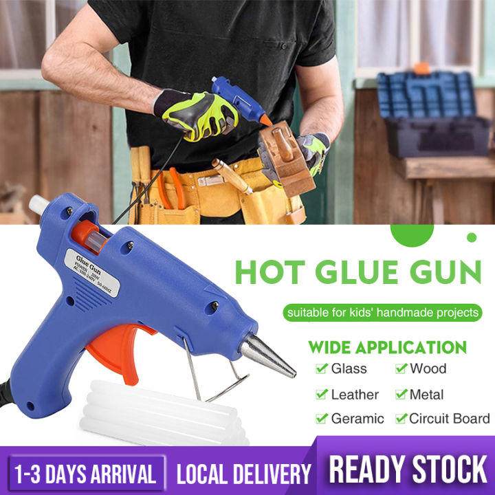 Electric Melt Glue Gun 20W Hot Stick Heater Trigger Repair Tool with UK