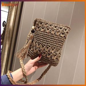 กระเป๋าสะพายไหล่สีพื้นพร้อมพู่ สำหรับผู้หญิง น้ำหนักเบา ดีไซน์เก๋ ใส่ของได้เยอะ เหมาะสำหรับการเดินทางและกิจกรรมต่าง ๆ