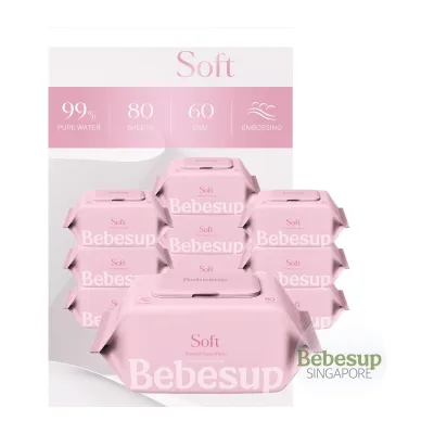 BEBESUP Soft Cap Baby Wipes - Case