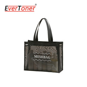 EverToner Multifunction Mesh Makeup Wash Bag Large Capacity breathable Tote Bag Beach Toiletry Storage Bag