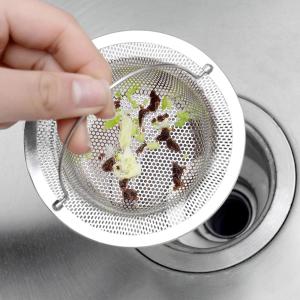 SEGDHYJG Bathtub Bathroom with Handle Filter Stainless Steel Waste Stopper Colander Basket Catcher Sink Drain Strainer