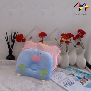 mppc หมอนหลุมหัวทุย หมอนเด็กแรกเกิด รักษาสรีระศีรษะ ลดการกดทับ - Flat Head Prevention Pillow (สีชมพู)