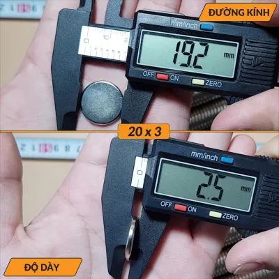 Nam Châm 20x3 15x3 12x3...Nam châm trròn vĩnh cửu lực hút mạnh N35 - Vui lòng kiểm tra kích thước thực tế trước khi đặt. Đơn vị tính là milimet (mm)