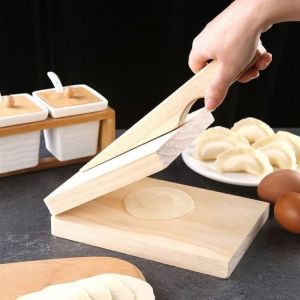 Alat Pres Adonan Kulit Pangsit / Dumpling Alat Pres Adonan Pangsit Serbaguna / Alat Pres kulit Pangsit Dari Kayu / Alat Pres Adonan Kue / Alat Penekan Adonan / Alat Penjepit Adonan