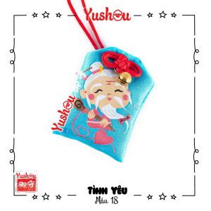 Móc Khóa Yushou Tình Yêu - Mẫu 18 - Nguyệt Lão Se Duyên (Kiểu Omamori) Có sẵn