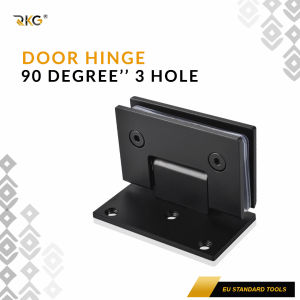 Engsel Pintu Kaca Shower Kamar Mandi 90-180 Derajat Glass Door Clamp Black