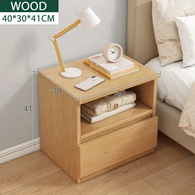 KEKEE Bedside Cupboard Simplicity Wooden Bedside Storage Cabinet Bedroom Side Table Side Cabinet Iemari Sebelah Katil Kabinet Storan Bilik Tidur 床头柜