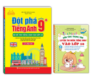 Sách - combo 2c Đột phá tiếng Anh điểm 9+(Có đáp án) và TAKE NOTE! Kiến thức luyện thi môn Tiếng Anh vào lớp 10 -K lò xo
