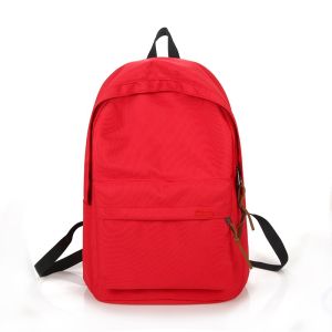 SG Simple Backpack Casual Solid Color Simple Men and Women Couple Campus Student Schoolbag Bag 时尚休闲纯色简约男女双肩包情侣校园学生