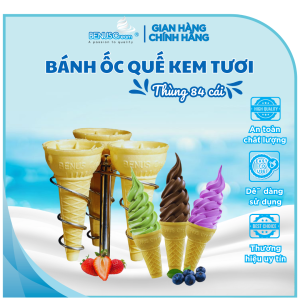 Bánh Ốc Quế Đựng Kem Tươi BENUSCream - 84 CÁI/1 THÙNG