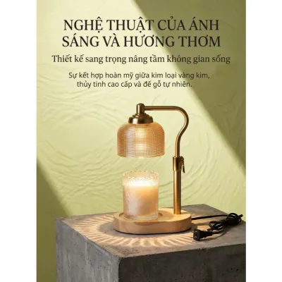 Đèn Đốt Nến Thơm (CÓ HẸN GIỜ) - LS-011H | TẶNG KÈM 2 BÓNG ĐÈN HALOGEN | Candle warmer lamp