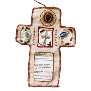 Portable Travel Altar Pocket Shrine With Engraved Christian Prayer And Sacred Symbols For Daily Devotional Use Gift