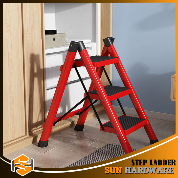 SUN HARDWARE FOLDABLE STEP LADDER | Lazada PH