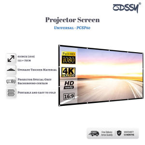 ZDSSY Projector 3D wall Screen 60/72/84/100/120/150 inch projection cloth foldable not easy to wrinkle Home Outdoor Office Portable 3D HD Projection Screen wall Cloth