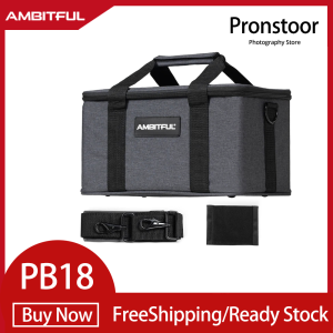 AMBITFUL PB18 Shoulder Straps Portable Carry Bag Studio Flash Light Video Camera Bag for Outdoor Photography Photo Video