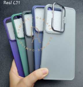 case realme p3 5g realme c71 macaron case kick stand camera soft case standing